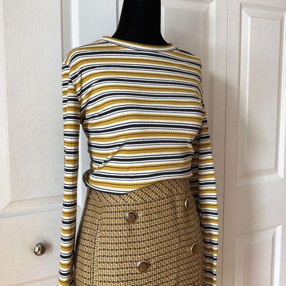 LOFT brown patterned sailor mini skirt - Picture 6 of 9